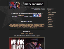 Tablet Screenshot of markrobinsonguitar.com